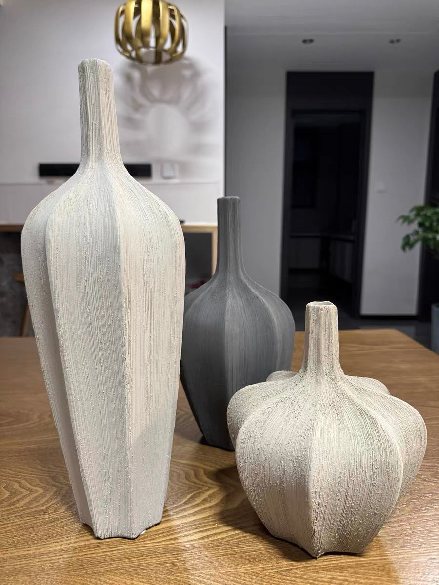 Ceramic vase decorations